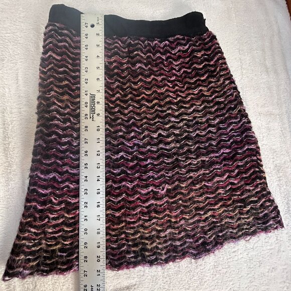 Anthropologie Knitted & Knotted Violet Vibrations Sweater Skirt Size 4 Lined - Picture 7 of 7